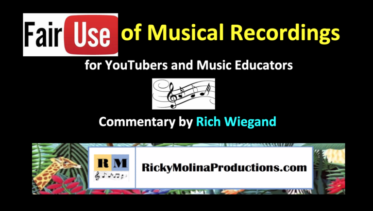 Fair Use for Music Students and Educators